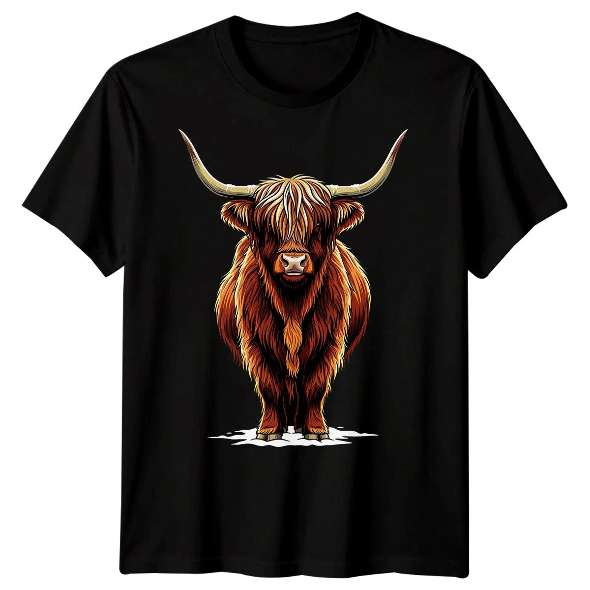 Highland Cow Highland Cattle Animals Mens T-Shirt Scottish Farm Animal