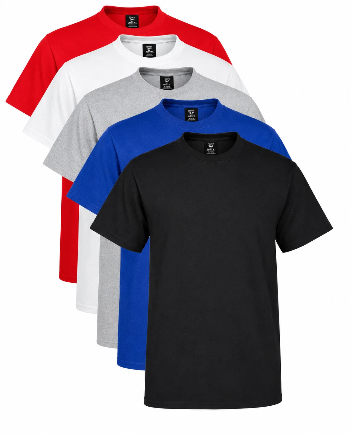 Hanes USA Beefy T TALL BLACK GREY RED BLUE or WHITE Extra Long Length Cotton
