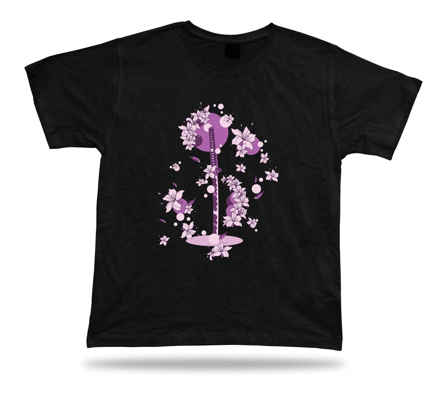 Pink Samurai Sakura Floral design t shirt tee stylish birthday gift present