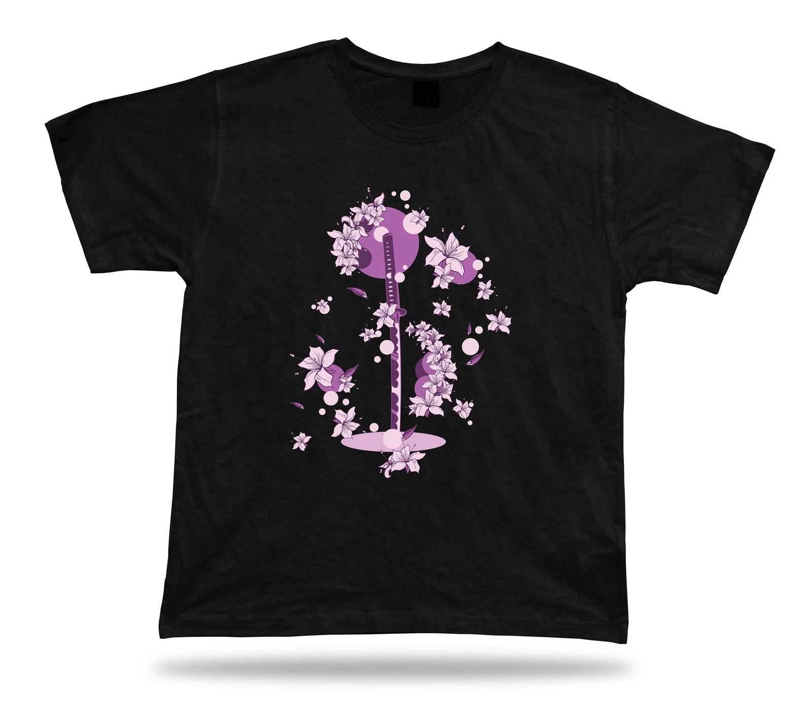 Pink Samurai Sakura Floral design t shirt tee stylish birthday gift present