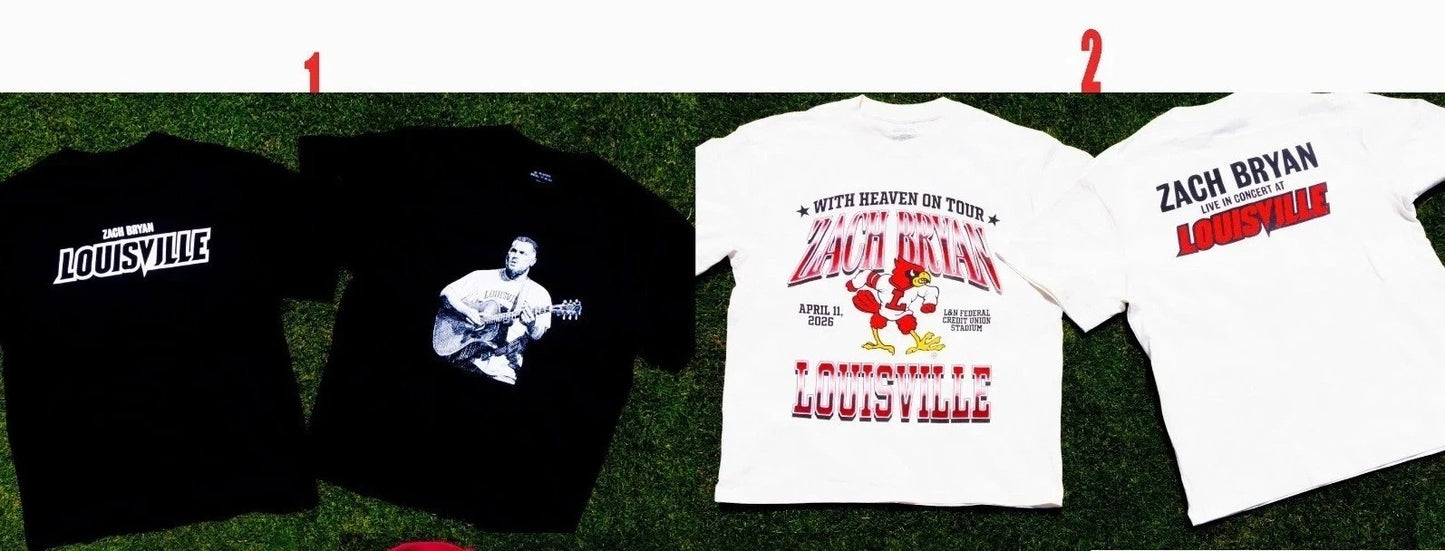 Zach Bryan April 11, 2026 Louisville, KY Tour T-Shirt