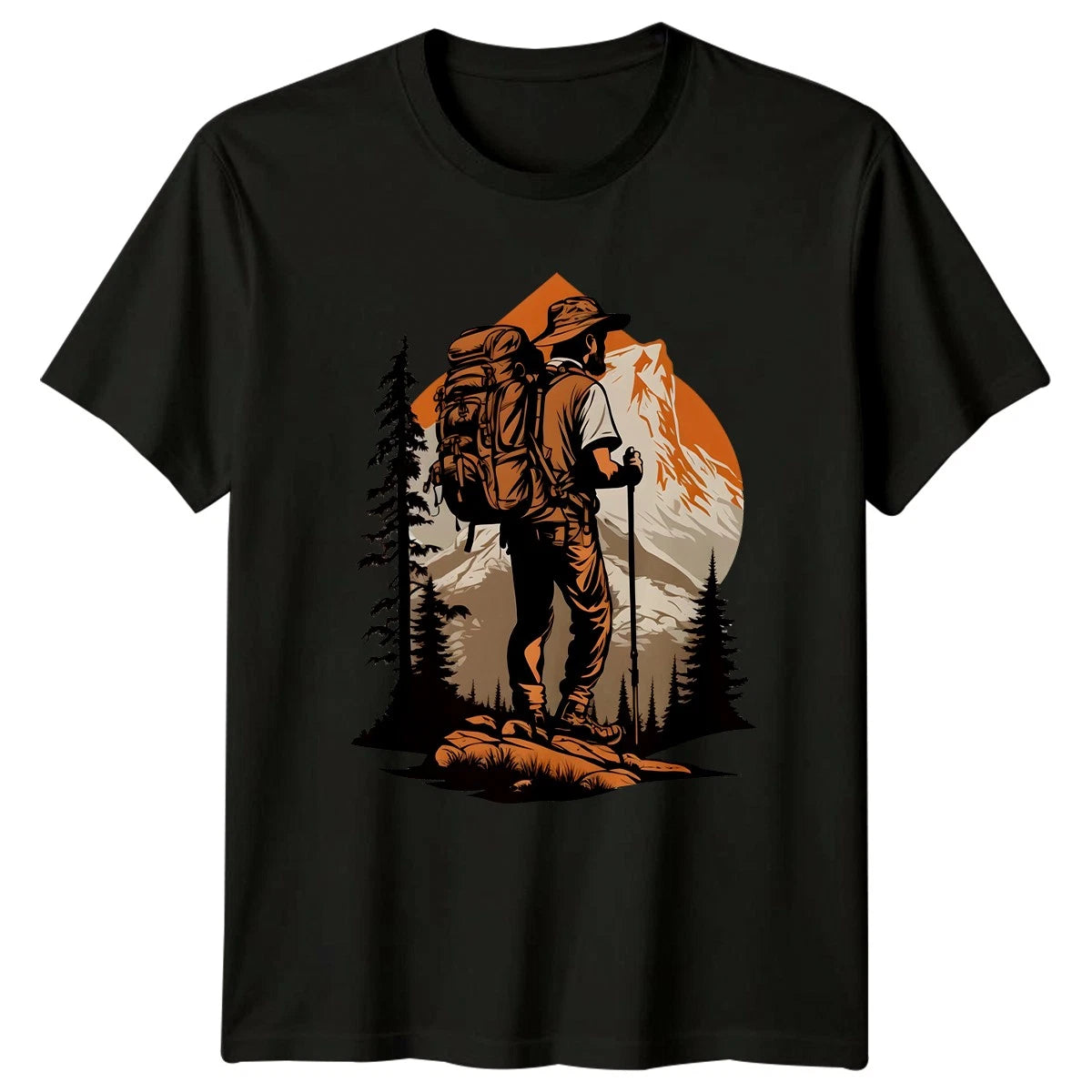 Adventure Awaits Explore The Mens T-Shirt Hiking Outdoors Birthday Gift For Him
