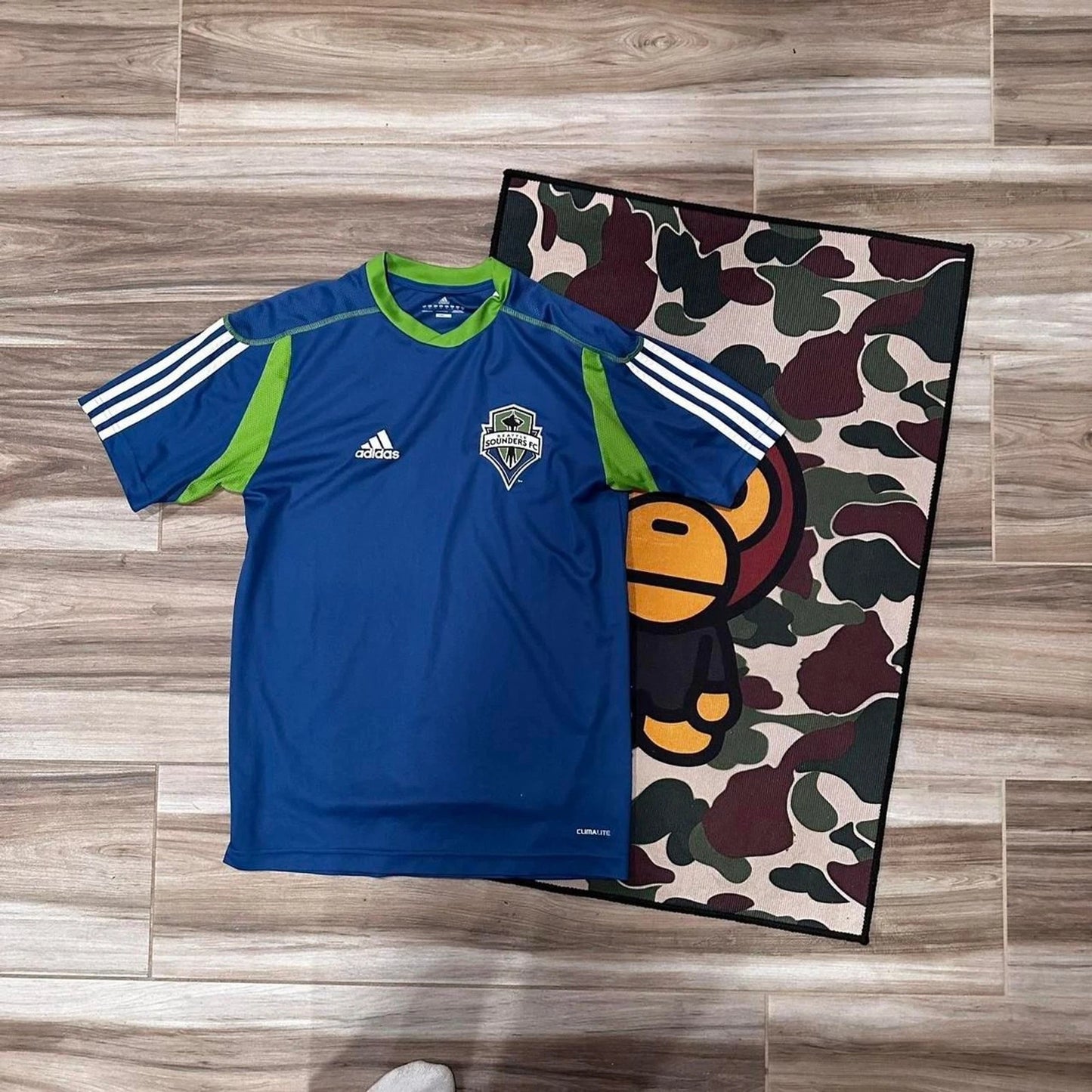 2010 Seattle Sounders FC Adidas Practice Soccer MLS Jersey Kit Mens