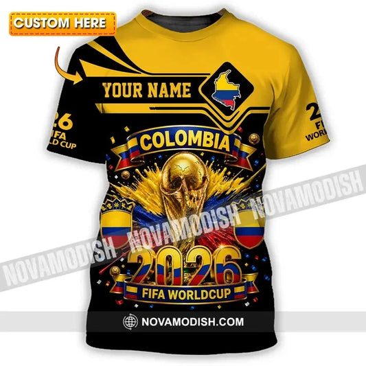 Unisex Shirt - Custom Colombia World Cup 2026 3D Shirt L763