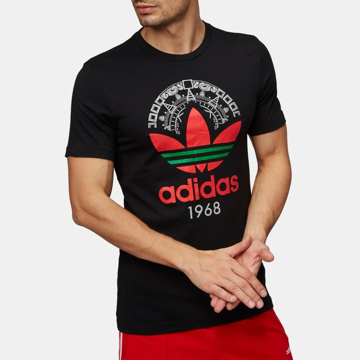 MED  adidas Originals  Men's 1968  MEXICO Olympics TEAM  FUTBOL TEE Shirt  LAST1