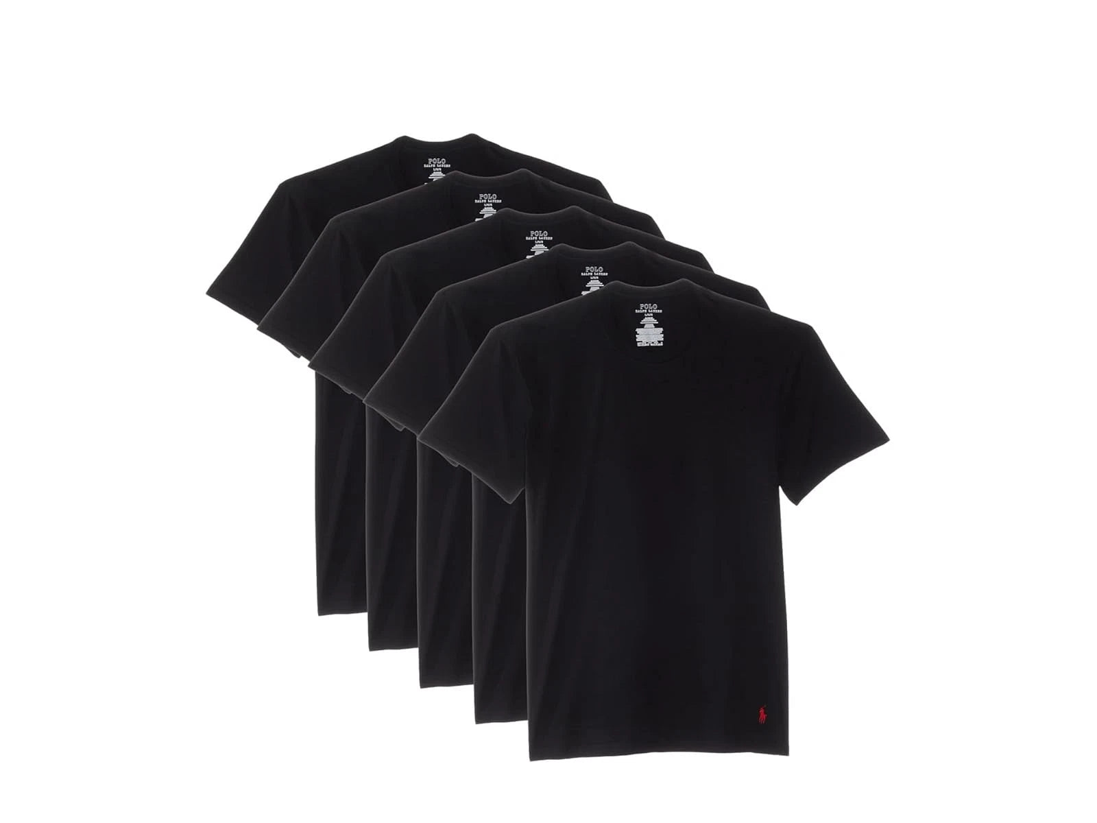 Man's Shirts & Tops Polo Ralph Lauren 5 Pack Cotton Classic Crews