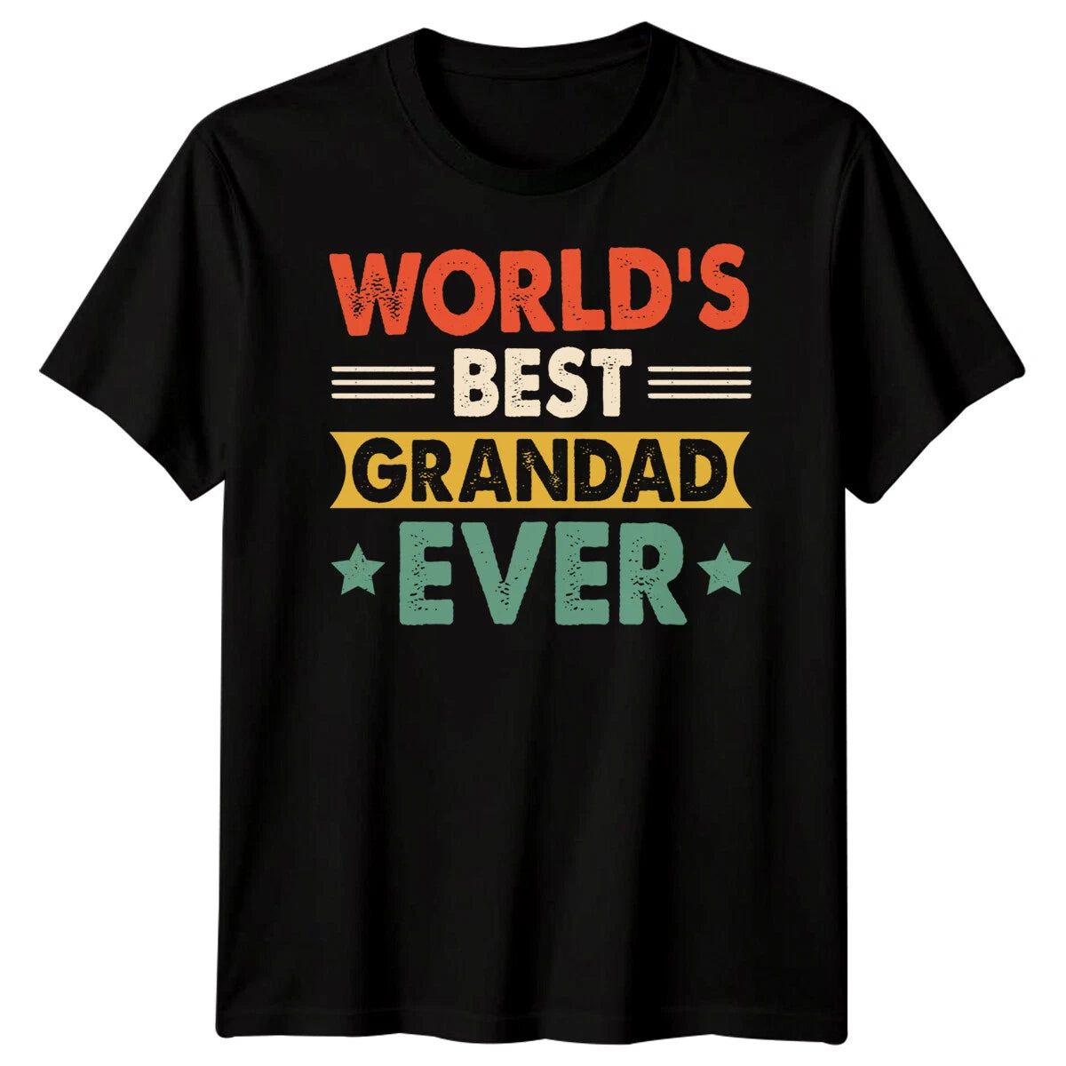 Mens Worlds Best Grandad Ever Funny Fathers Day T-Shirt Tee Dad Papa Life #FD