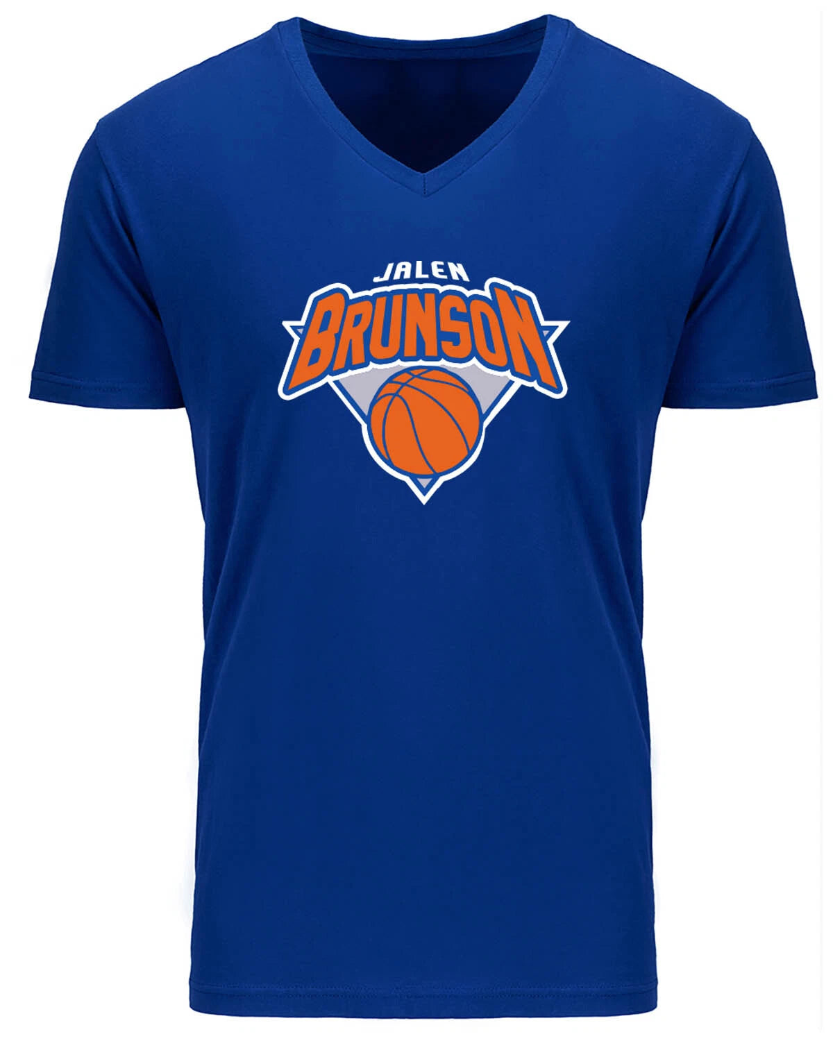MENS V-NECK Jalen Brunson New York Knicks Logo Shirt