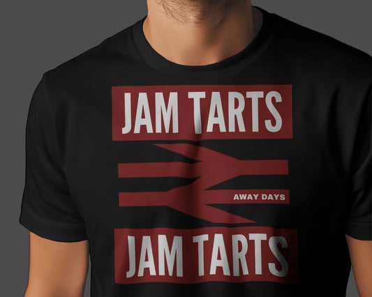 JAM TARTS Away Days T-Shirt | Edinburgh Hearts Maroons Gorgie Boys Jambos | Uni