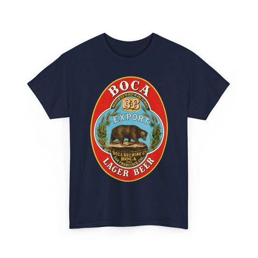 Boca Export San Francisco California Pre-Pro Brewing Co. Bear Retro Beer T-Shirt