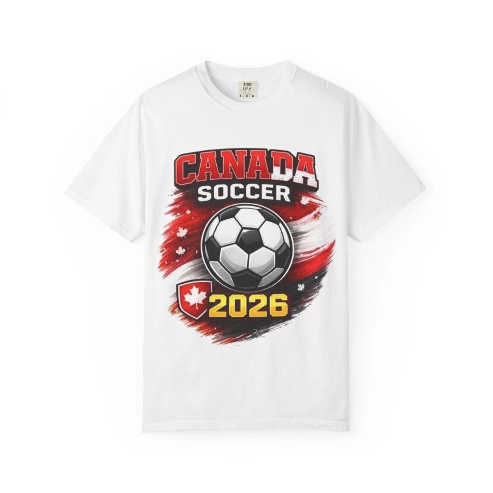 Canada World Cup Soccer 2026 T-shirt | Soccer Ball Canada Crest