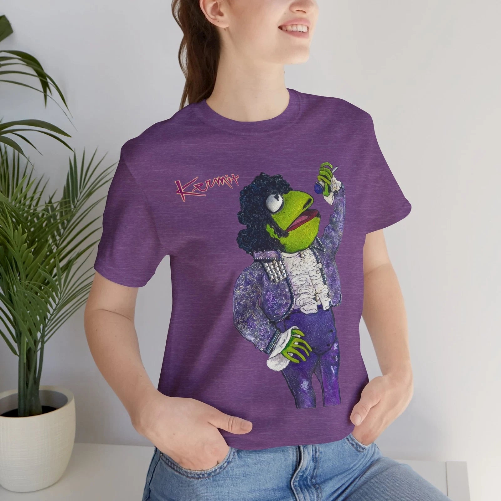 Kermit as Prince Soft (2 Side Print) Muppets Music Kermit Rogers NelsonT-Shirt