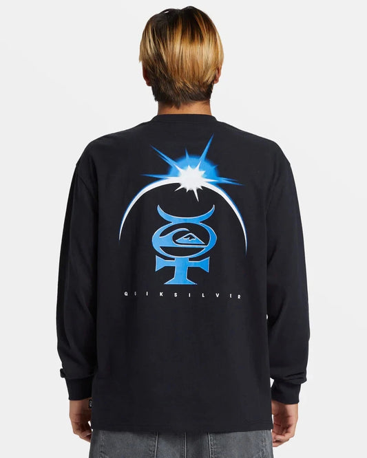 Quiksilver Eclipse Men's long sleeve graphicv T shirt  Extra Large   NWT $40