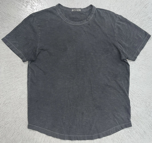 Buck Mason Curved Hem T Shirt Men’s Medium Gray Short Sleeve Casual Stylish