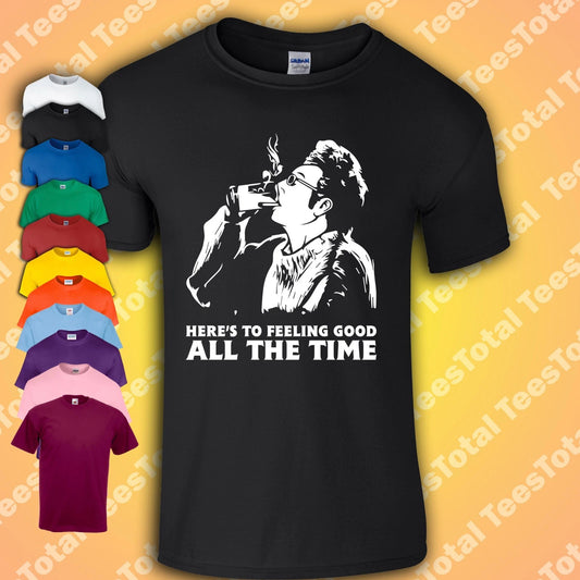 Seinfeld Kramer T-Shirt | Here's To Feeling Good All The Time | 90S | Sitcom