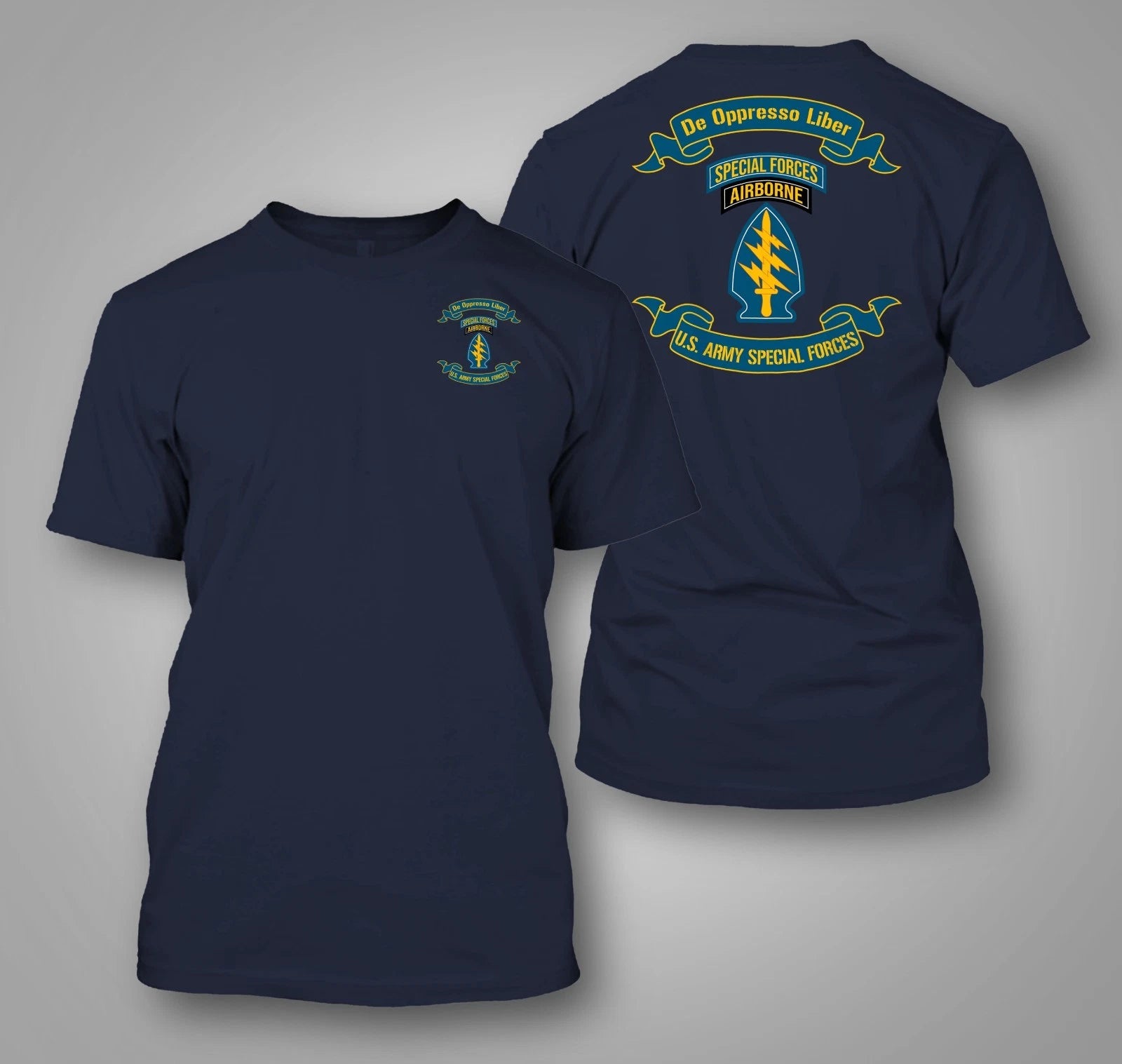 U.S. Army Special Forces Green Berets SFG  - Custom front and back t-shirt tee