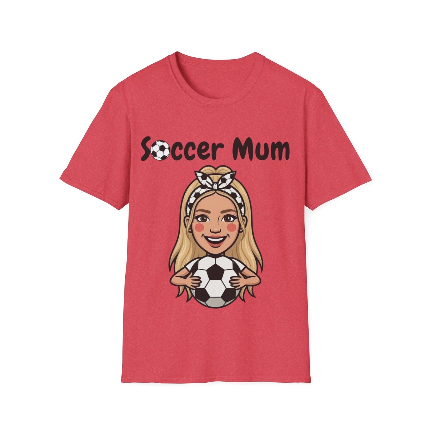 Soccer Mum T-Shirt | Mom Holding Soccer Ball