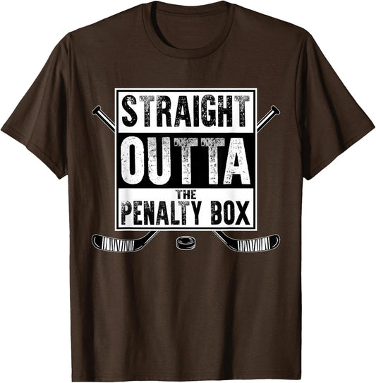 Ice Hockey Player Gift Straight Outta The Penalty Unisex T-Shirt