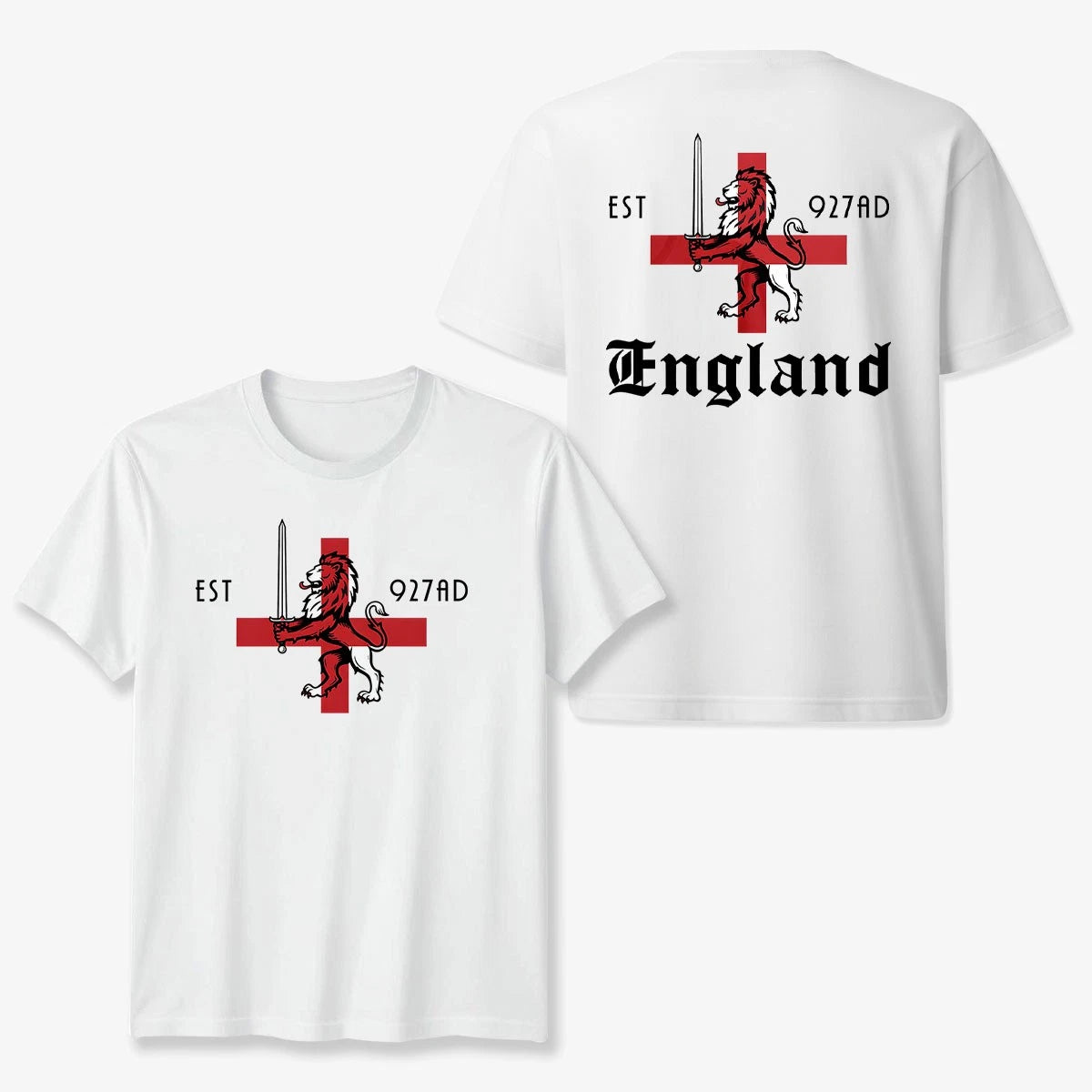 Mens St Georges Day T-Shirt England Lion Country George's Him English Unisex Top