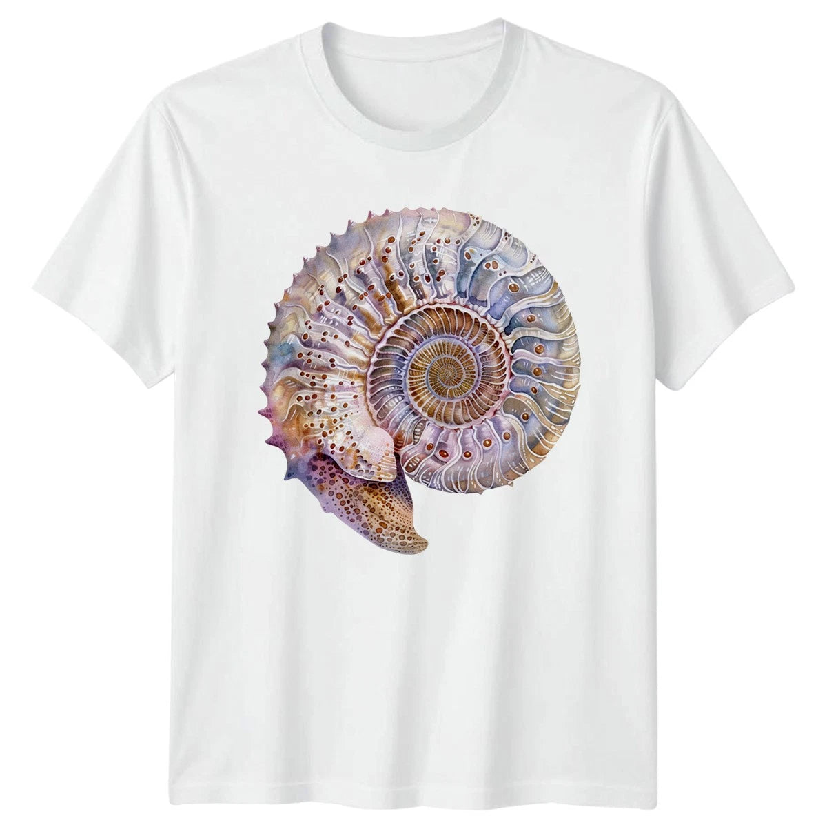 Beautiful Ammonite Fossil T-Shirt Marine Science Birthday Gift For Him And Her
