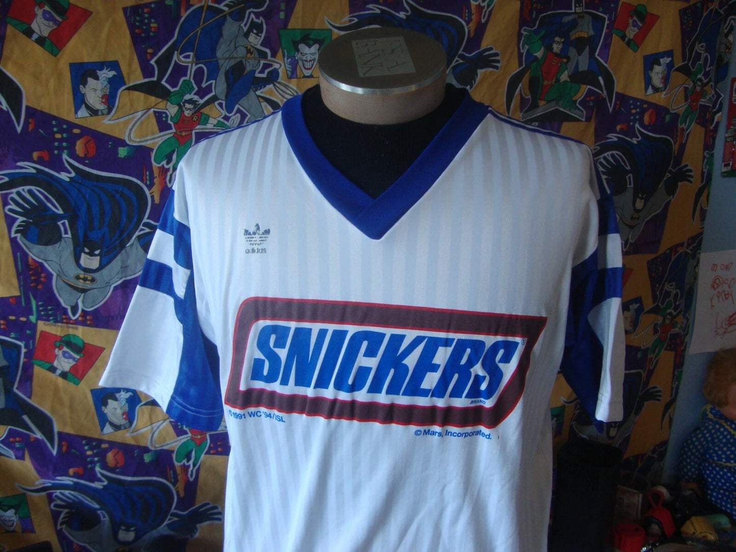 Vintage 90's Snickers ISL Soccer Adidas Jersey XL