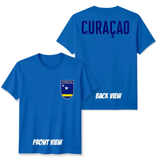 Curacao Football Unisex Kids T-Shirt Country Pride Soccer Tee #WC