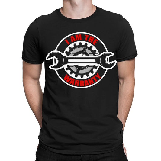 I Am The Warranty Funny Auto Garage Machanic Joke Mens T-Shirts Tee Top #TA-89