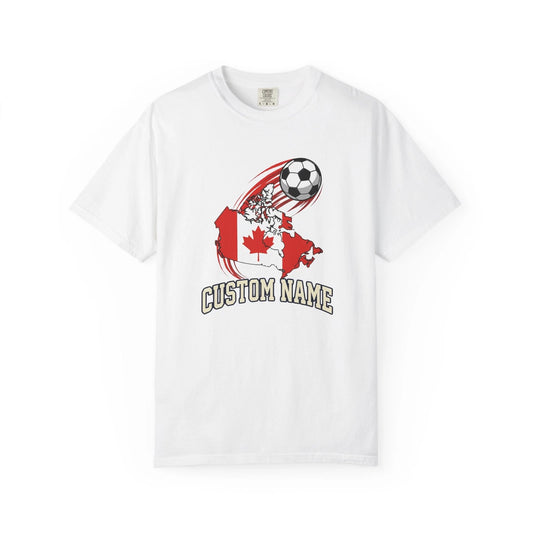 Custom Canada Map Soccer Shirt | Personalized Name Football Fan Tee | Maple