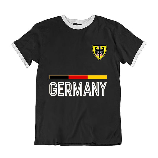 Mens or Womens GERMANY T-Shirt  Country Flag Strip  Football World Cup 2026