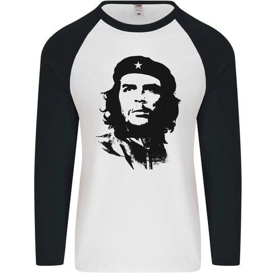 Che Guevara Silhouette Mens L/S Baseball T-Shirt