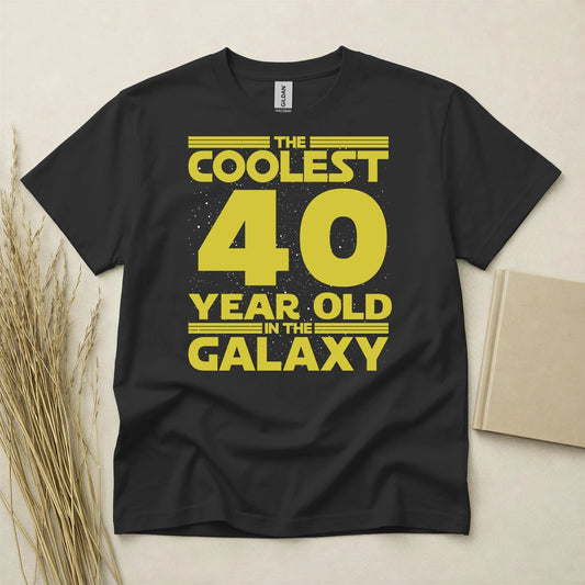 Coolest 40 Year Old In The Galaxy T Shirt Custom Year Gildan Heavy Cotton Tee