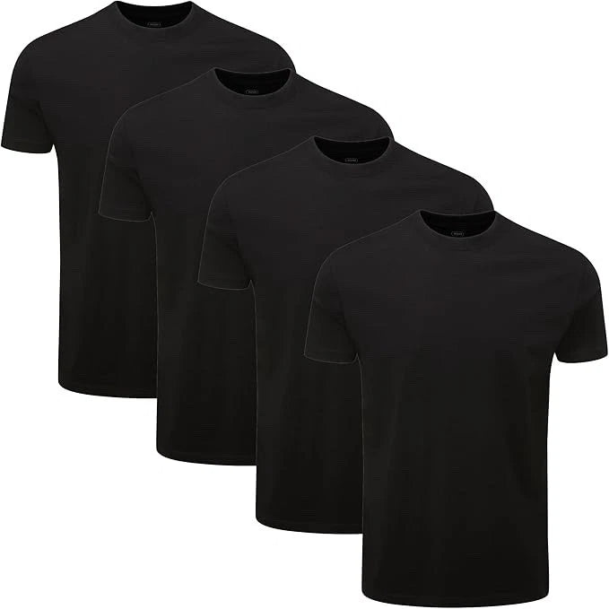4 Pack Plain Crew Neck T-Shirt (Worn once)