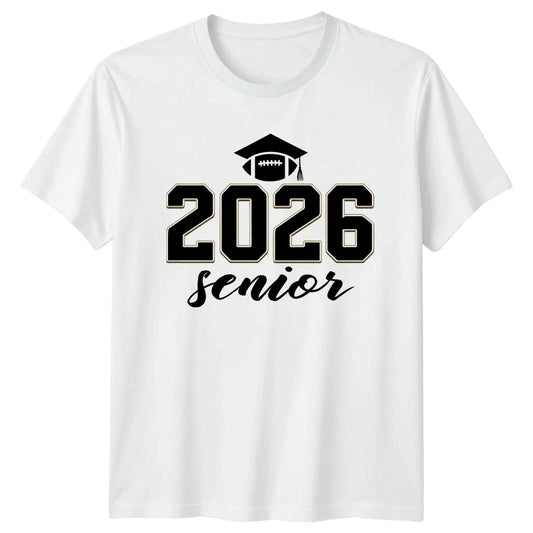 2026 Senior T-Shirt Football Graduation Gift For Him And Her