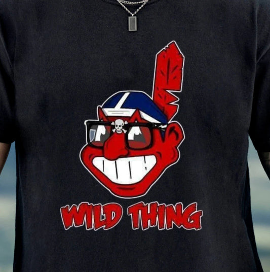 Wild Thing T-Shirt | Major League Inspired Retro Mascot Tee, Cleveland Baseball
