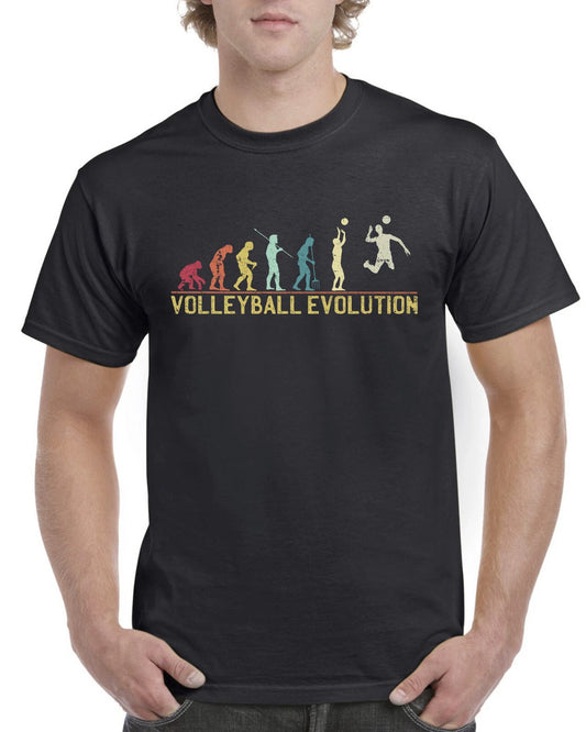 Top Gift T-Shirt for Dad: Evolution of Volleyball Sports Cotton Comfort