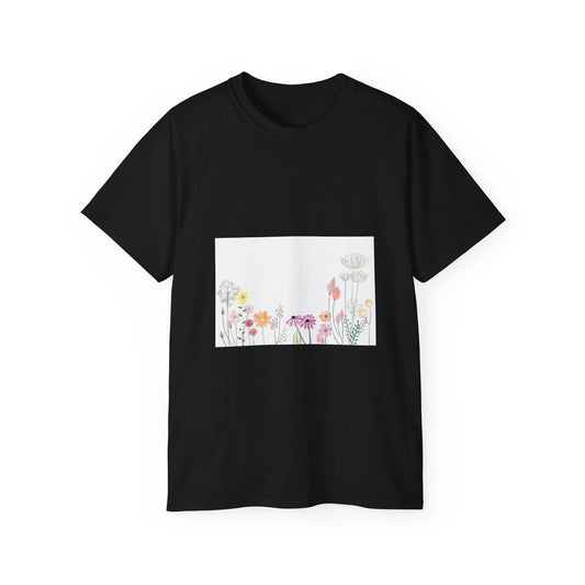 Flower Spring Floral Artwork Nature Pastel | Custom Graphic T-Shirt