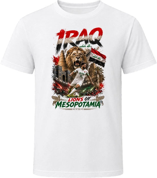 Iraq Lions of Mesopotamia Soccer Football 2026 National Pride T Shirt