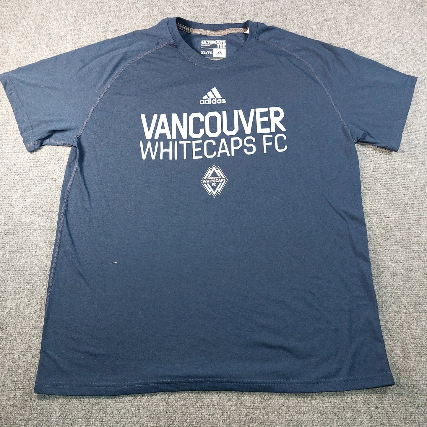 Adidas Vancouver Whitecaps FC Soccer Shirt Mens XL Blue Climalite Ultimate Tee