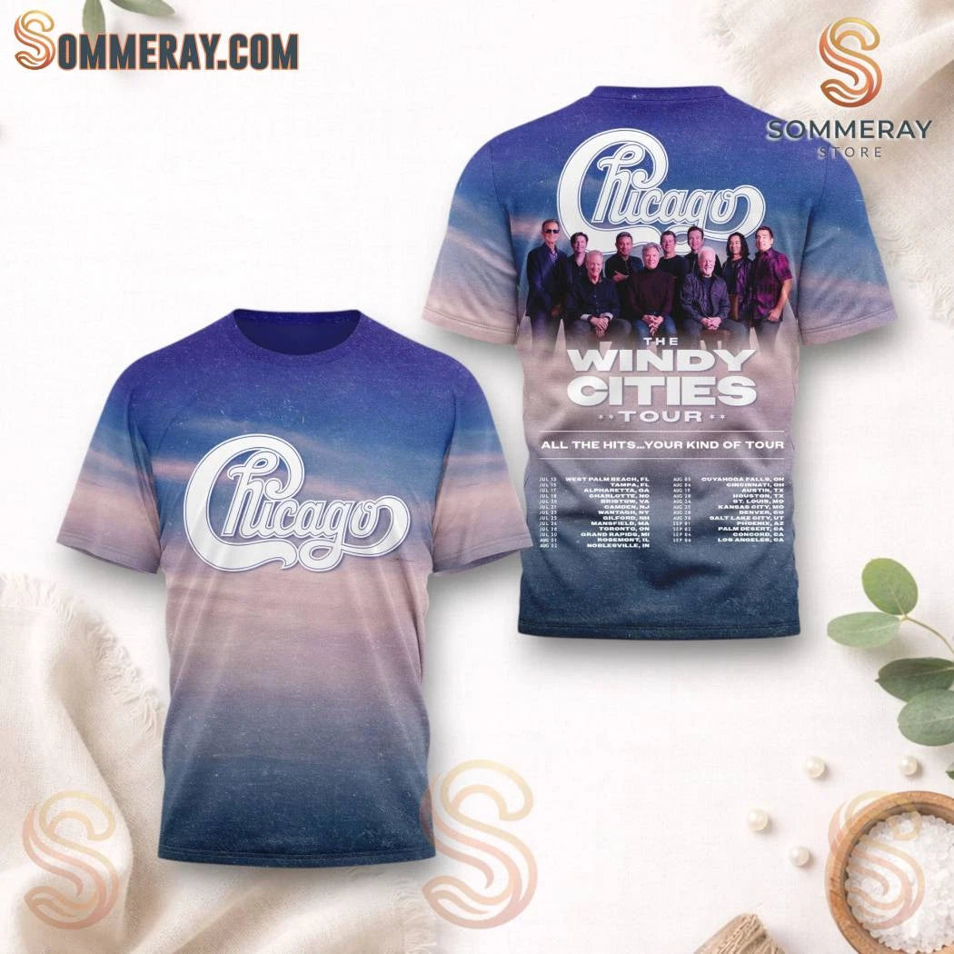 Chicago The Windy Cities Tour 2026 AOP T-Shirt