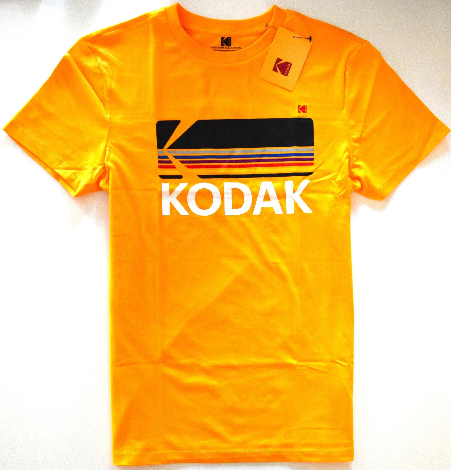 Kodak T Shirt Mens Primark Retro 90s Orange Photo Film UK Size M to XXXL
