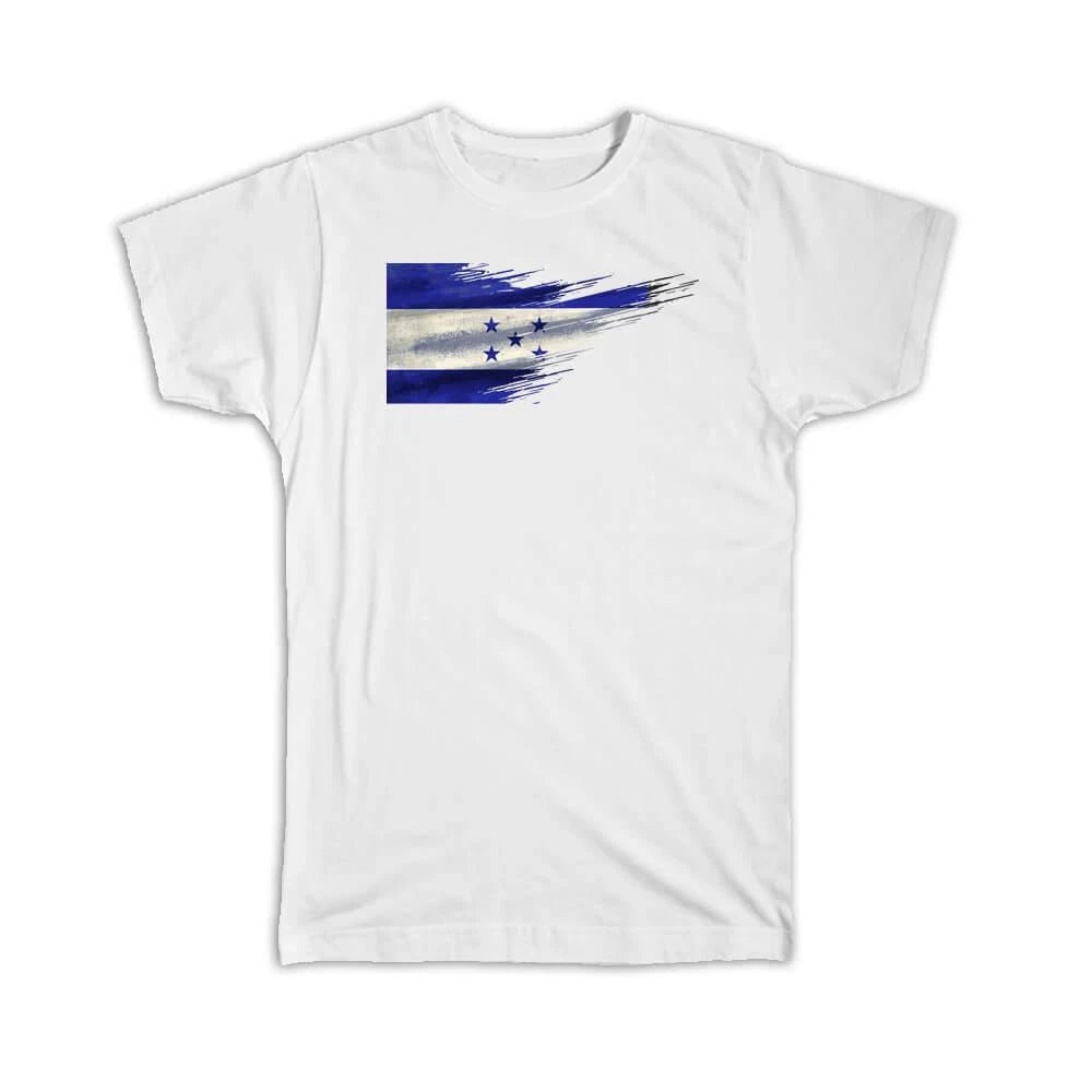 Gift T-Shirt : Honduras Flag Modern Country Expat