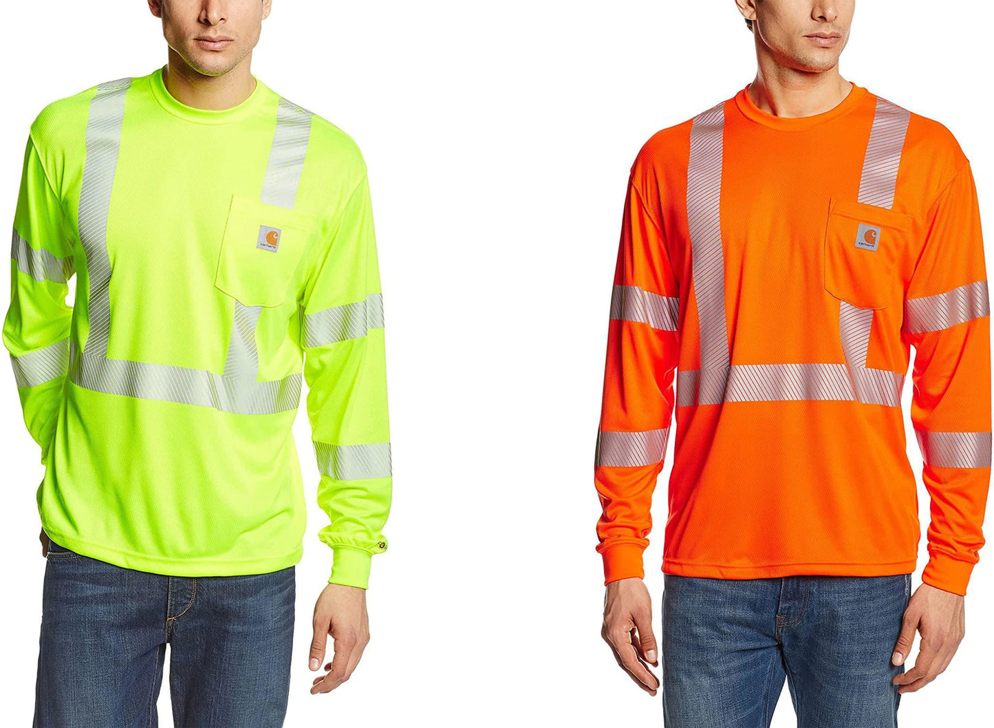 Carhartt Men's High Visibility Force Long Sleeve Class 3 T-Shirt