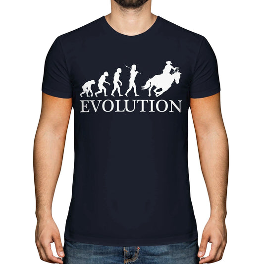 COWBOY EVOLUTION OF MAN MENS T-SHIRT TEE TOP GIFT CLOTHING FUNNY