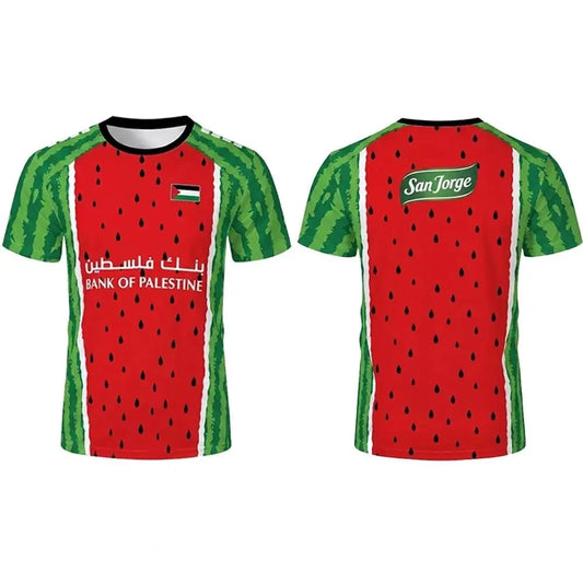Palestine Football T-Shirt World Cup 2026 Polyester Breathable