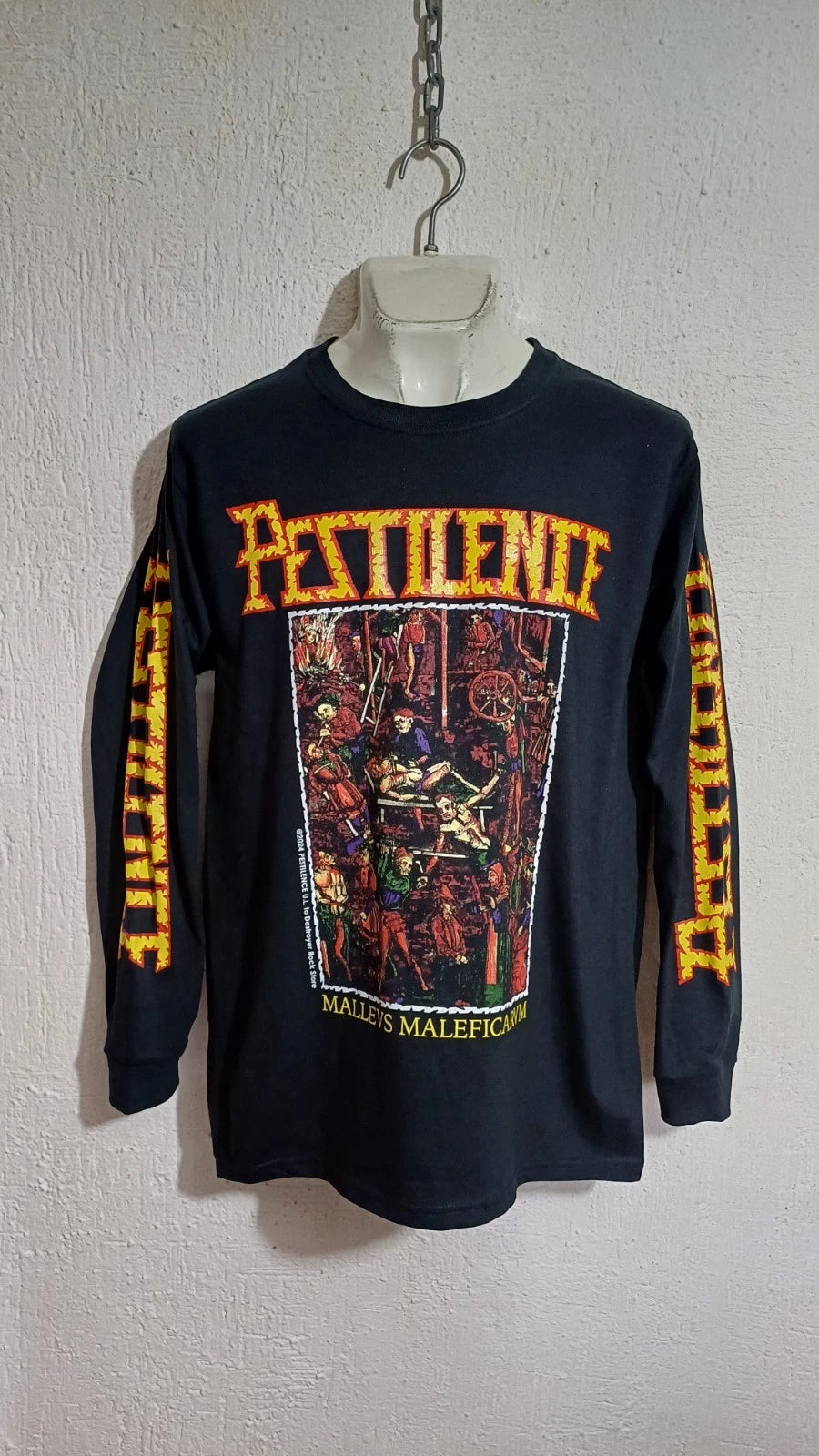 Pestilence malleus long sleeve shirt death metal asphyx grave entombed LICENSED