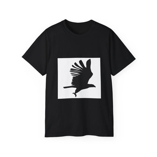 Eagle Silhouette Bird Symbol Animal Sign | Custom Graphic T-Shirt