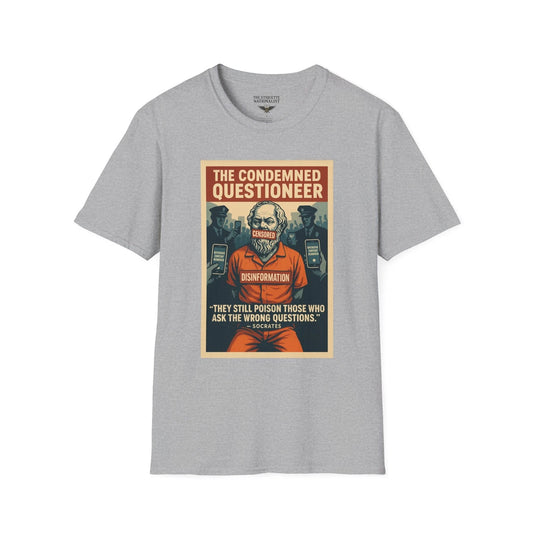The Condemned Questioner Unisex Graphic Tee Socrates Censorship Philosophy