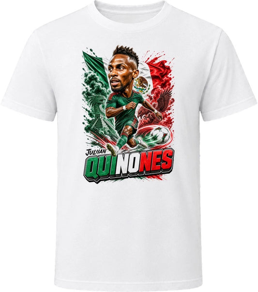 Julian Quinones Mexico Soccer Caricature 2026 World Cup T Shirt