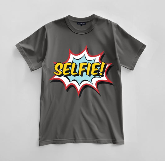 Custom Selfie Graphic T-shirt Design Unisex Jersey Short Sleeve Tee