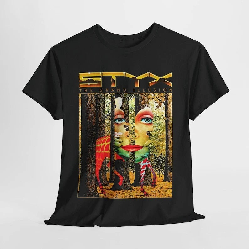 Styx Vintage Concert Tee, Retro Music Graphic T-Shirt